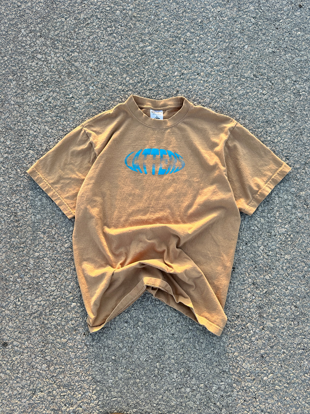 Brown Bubble Tee (Blue)