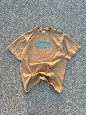 Brown Bubble Tee (Blue)